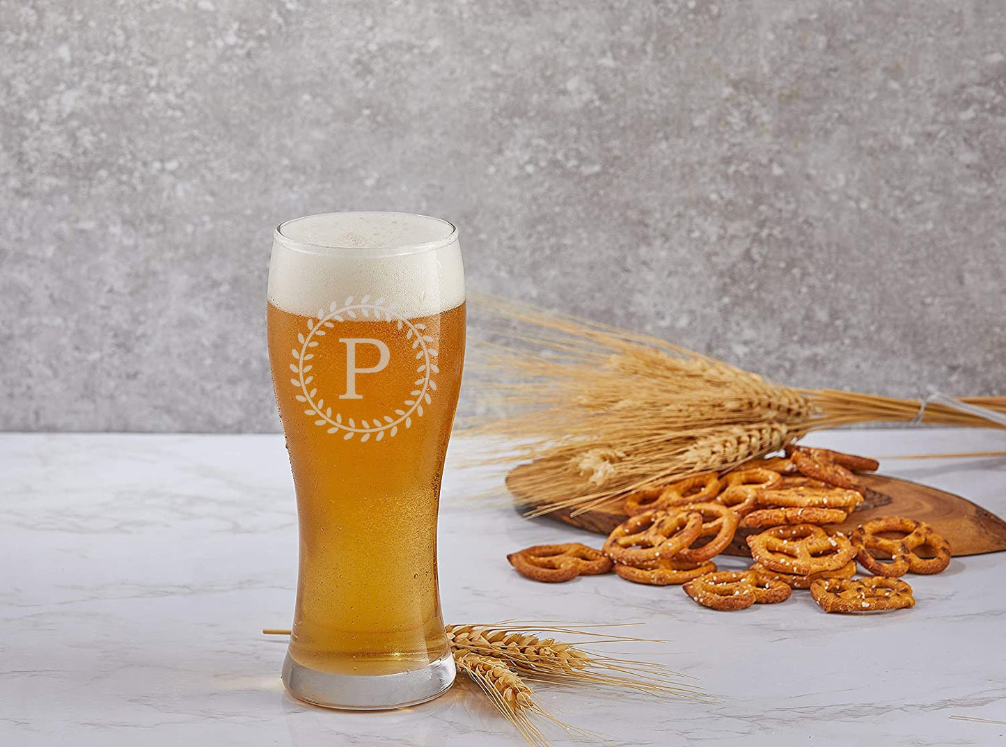 Personalized Beer Glass, Custom Glass, Pilsner Glass