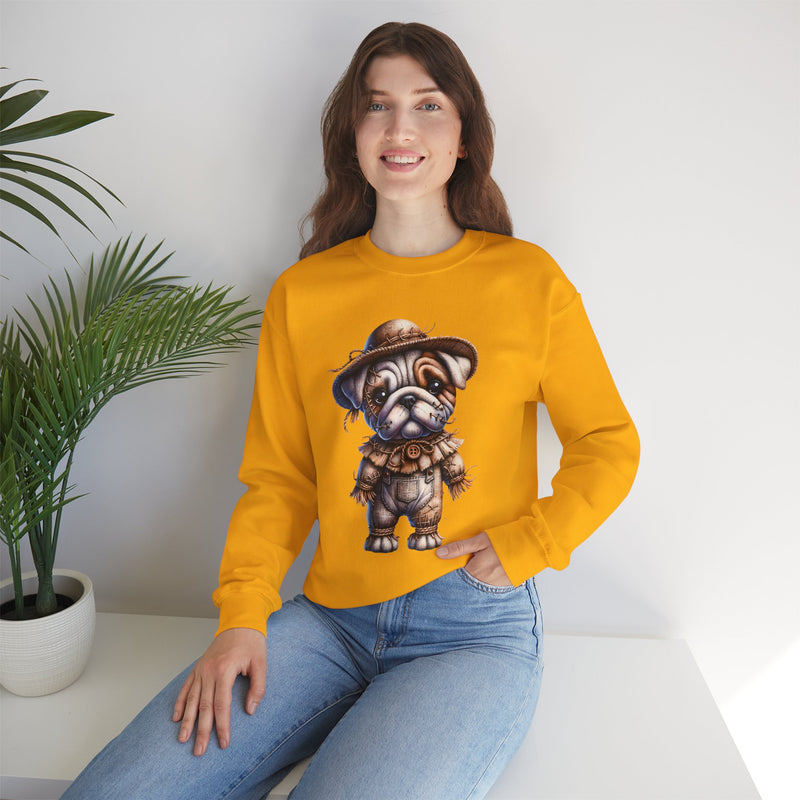 Halloween scary Crow Dog - Unisex Crewneck Sweatshirt