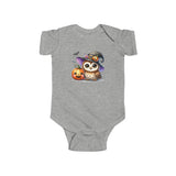 Cute Owl Infant Bodysuit, 100% Cotton Soft Baby Outfit, Halloween Season, Perfect Gift for New Parents, Holiday Baby Clothes, Adorable Owl