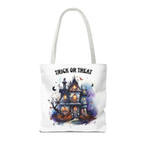 Tote Bag Haunted House Trick or Treat Halloween Season 100% Polyester