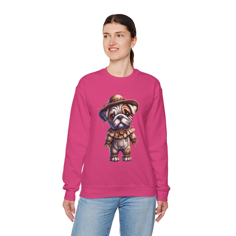 Halloween scary Crow Dog - Unisex Crewneck Sweatshirt