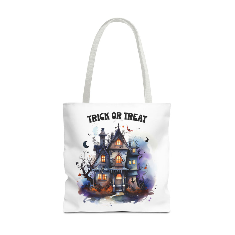 Tote Bag Haunted House Trick or Treat Halloween Season 100% Polyester