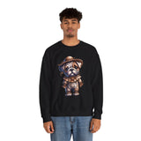 Halloween scary Crow Dog - Unisex Crewneck Sweatshirt