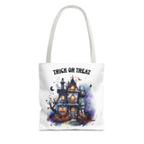 Tote Bag Haunted House Trick or Treat Halloween Season 100% Polyester