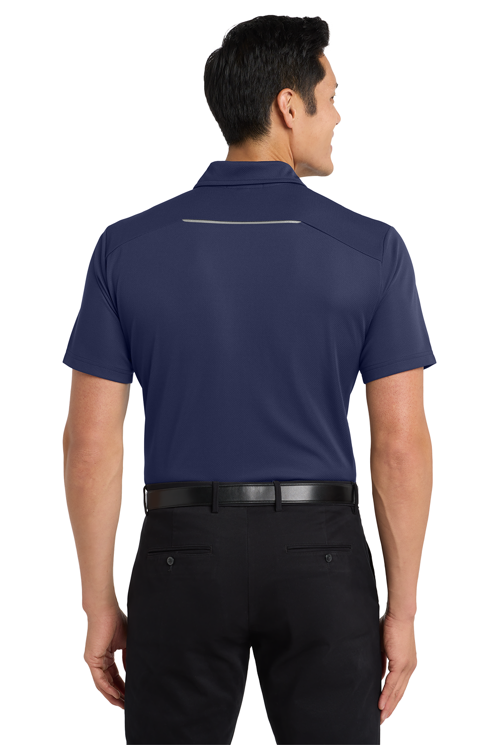 Port Authority pinpoint mesh polo