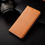 Crocodile Back Genuine Leather Phone Case