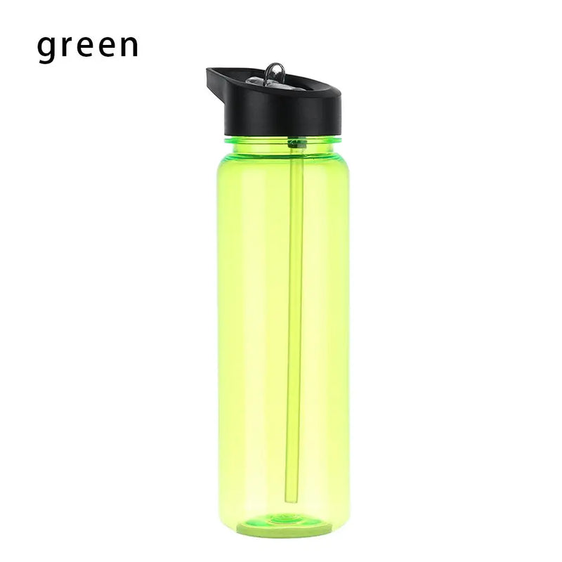 Outdoor Water Bottle with Straw Sports Bottles Leak Proof Eco-friendly Children School With Lid Hiking Camping Plastic BPA Free