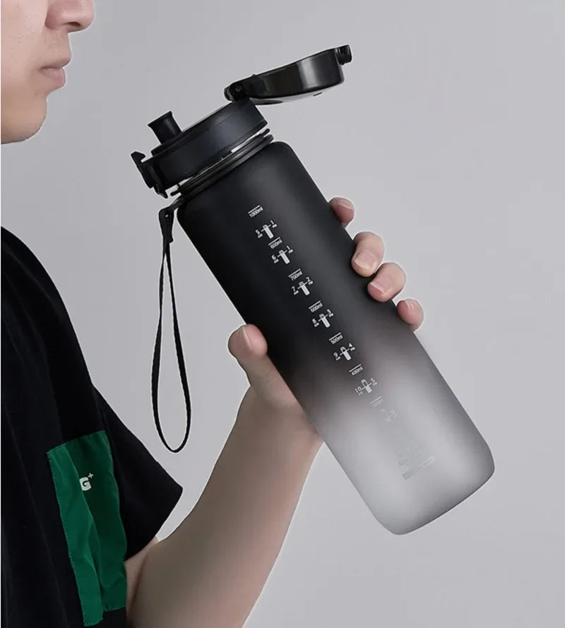 Sports Water Bottle Large Capacity Men Women Summer Travel Fitness Drinkware