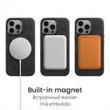 iPhone 16 Pro Max 15 14 13 mini Leather Phone Cover