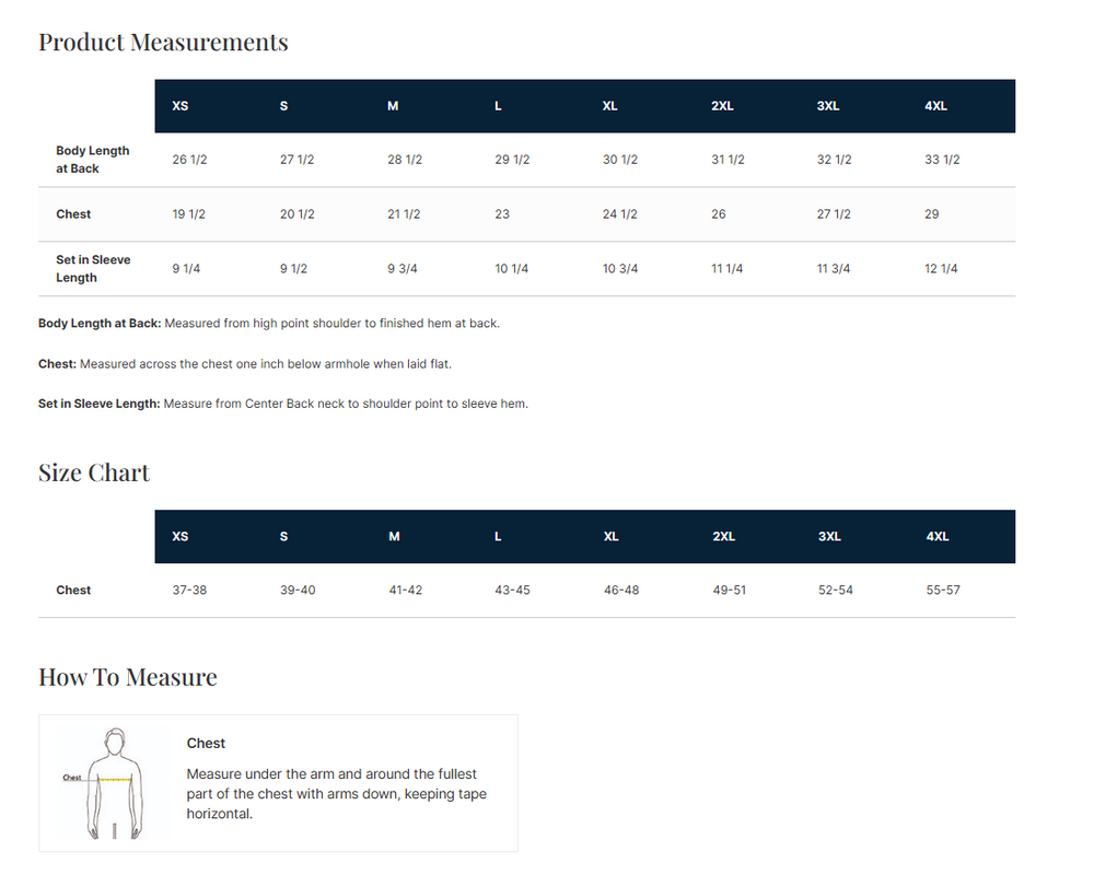 Size Chart (click to enlarge)