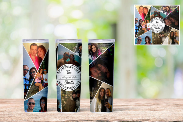 Collage Photo Tumbler Personalized Photo Collage Tumbler Custom Photo Tumbler.