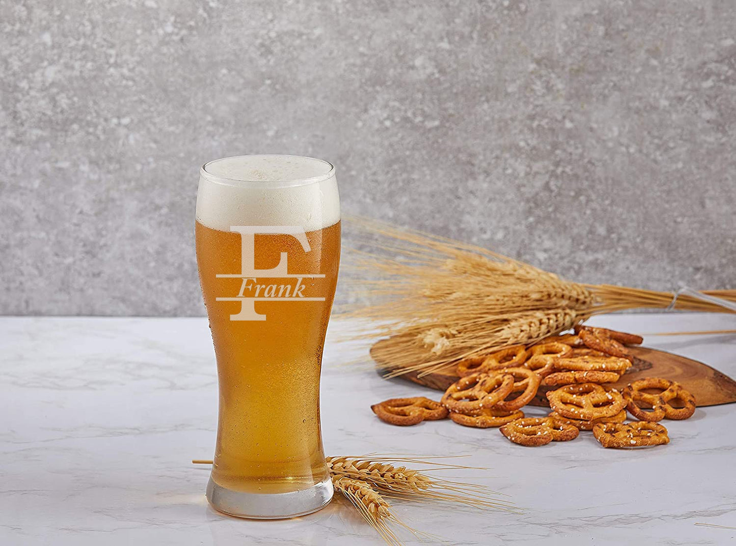 Personalized Beer Glass, Custom Glass, Pilsner Glass