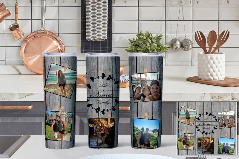 Tumbler with Pictures, Photo Tumbler, Personalized Photo Tumbler, Collage Tumbler