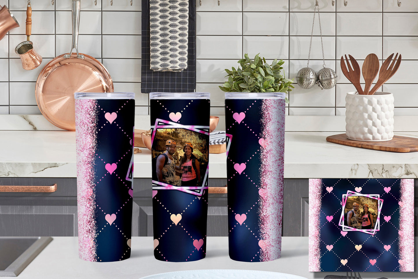 Valentine Tumbler, Tumbler with Pictures, Picture Tumbler