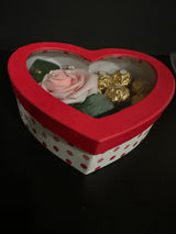 Flowers and Chocolate Gift - Valentine Gift- Gift for Her - Chocolate and Roses Gift - Valentine's Day