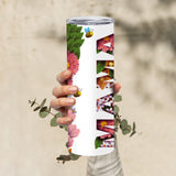 Mama Floral Custom Tumbler, Mom Tumbler, Personalized Gift, Gift for Her, Gift for Wife