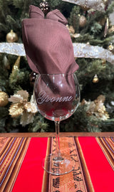 Personalized wine glasses